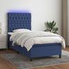 VidaXL Slat Bed Base with Mattress and LED, Upholstered Bed, Single Bed, Adult Bed for Interior Bedroom, 3135091