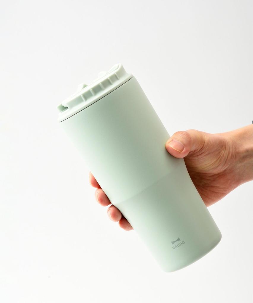 BRUNO Straw No 2-Way Tumbler, Large, Purple, Size, BHK323-PU