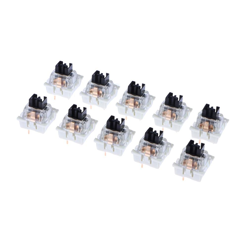 10Pcs Knocking 3 Pin Tactile Switches Dust-proof Keyboard Switch Replacement Gaming Keyboard
