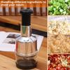 304 Stainless Steel Manual Press Type Garlic Mincer Kitchen Supplies Multifunctional Garlic Onion Vegetable Chopping Machine