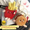 Hamburger Cute Bag Pendant French Fries Car Key Ring Kawaii Stuffed Toys Key Chain  Decoration
