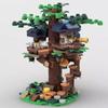 Creative Winter Tree House Building Blocks City Street View Architecture Model Micro Assemble Brick Toy Kid Girl Adult Gift