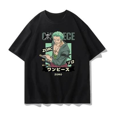 Графическая футболка One Piece Луффи Эйс Аниме Футболка Унисекс Летняя Мода Оверсайз Уличный Повседневный Y2K Топы Уличная Одежда 2026