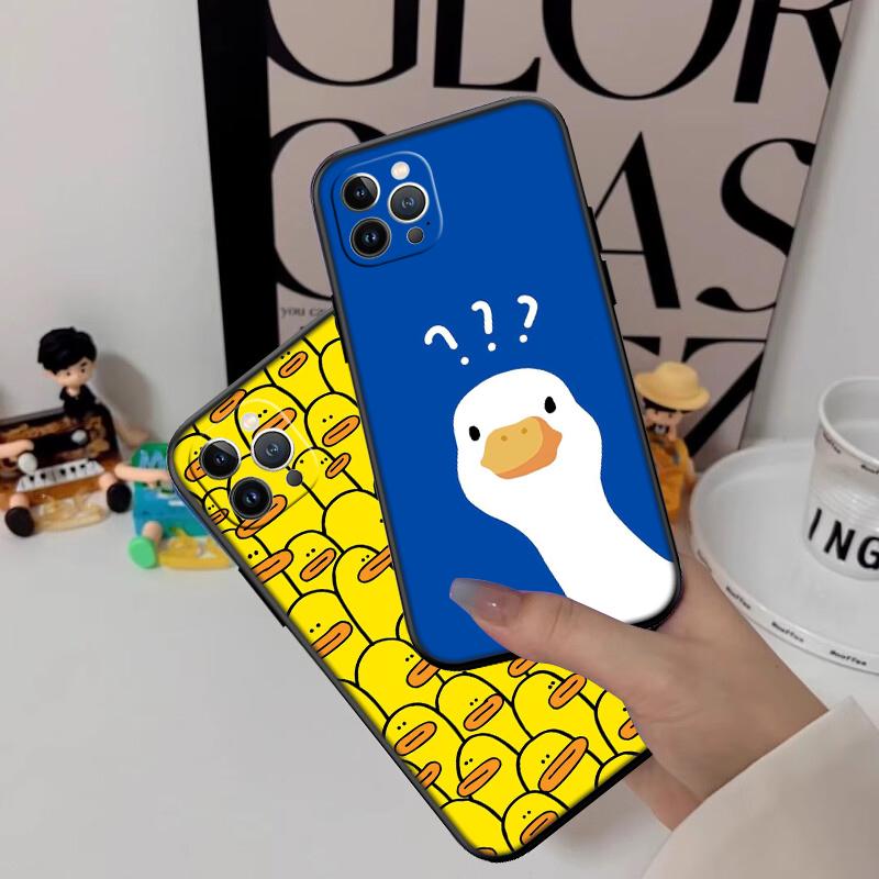 RP28 DUCK Cartoon Shell Phone Case for Samsung Galaxy Note 10 20 S23 S24 S25 Ultra FE Plus Edge Lite A02S A35 A07 A17