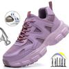 Protective Shoes For Women Work Sneakers Fashion Safety Shoes Anti-smash Anti-puncture Indestructible Shoes Work Boot