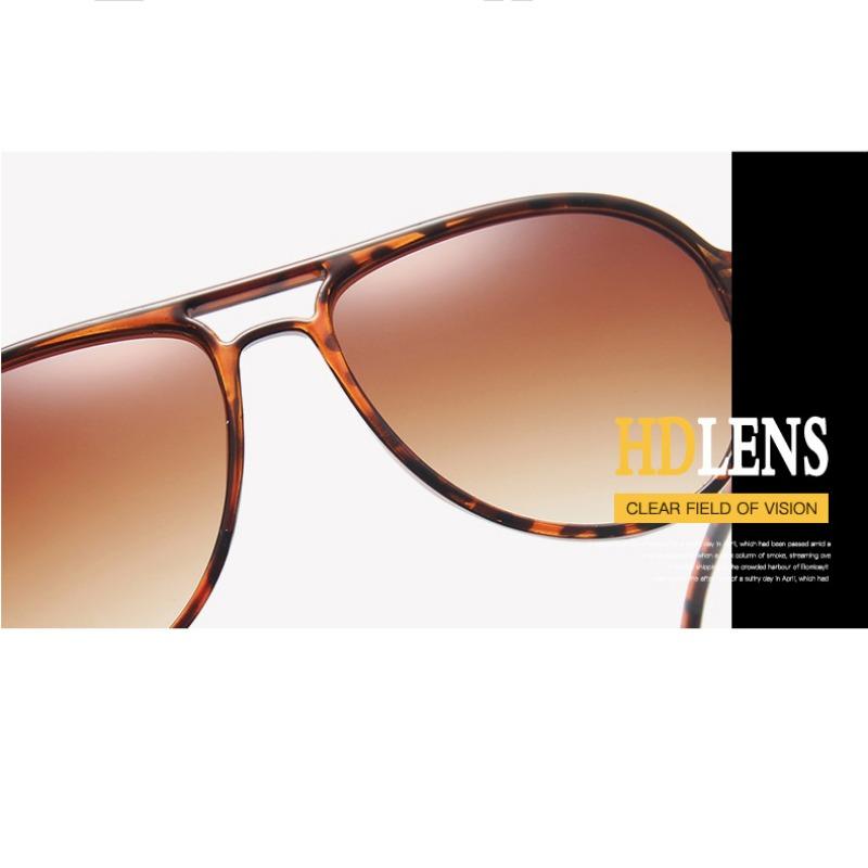 Fashion Double Beam Large Frame Toad Mirror Retro Round Frame T-shaped Sunglasses for Outdoor Outings Sun Glasses