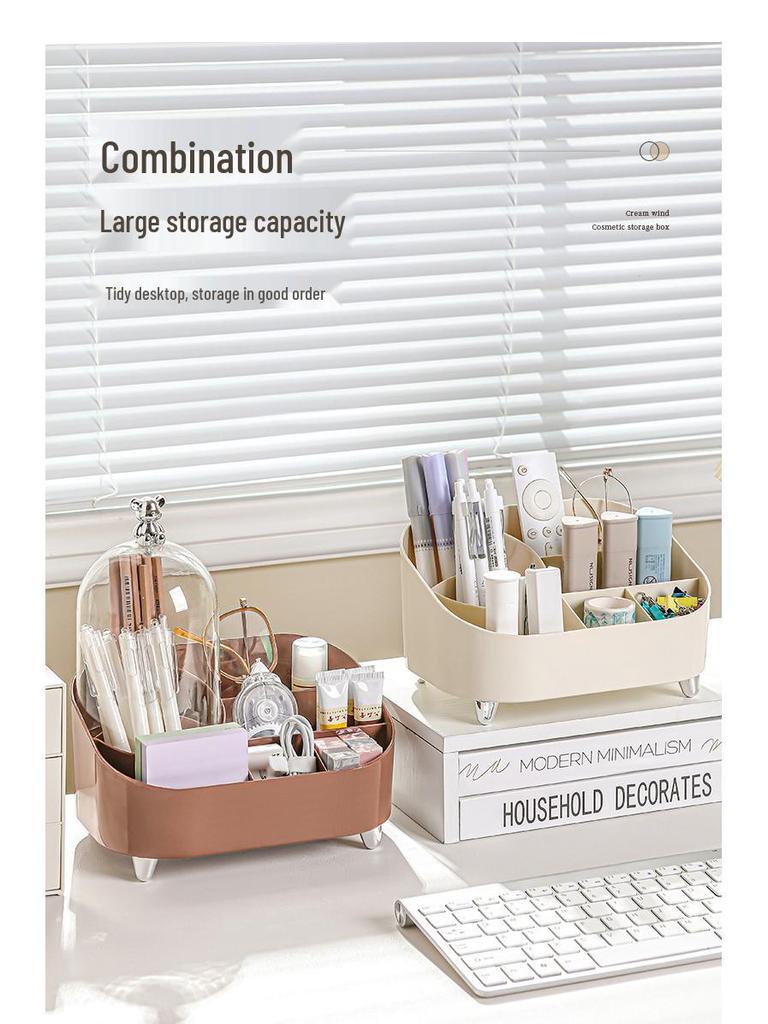 Коробка для хранения помады с пылезащитной крышкой для туалетного столика в ванной