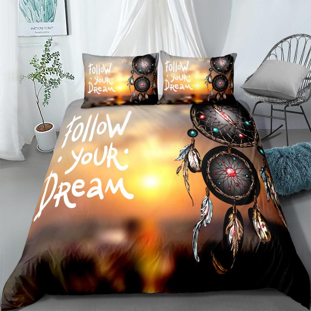 Dreamcatcher Ethnic Bedding Set Single Twin Double Queen King Cal King Size Bed Linen Set