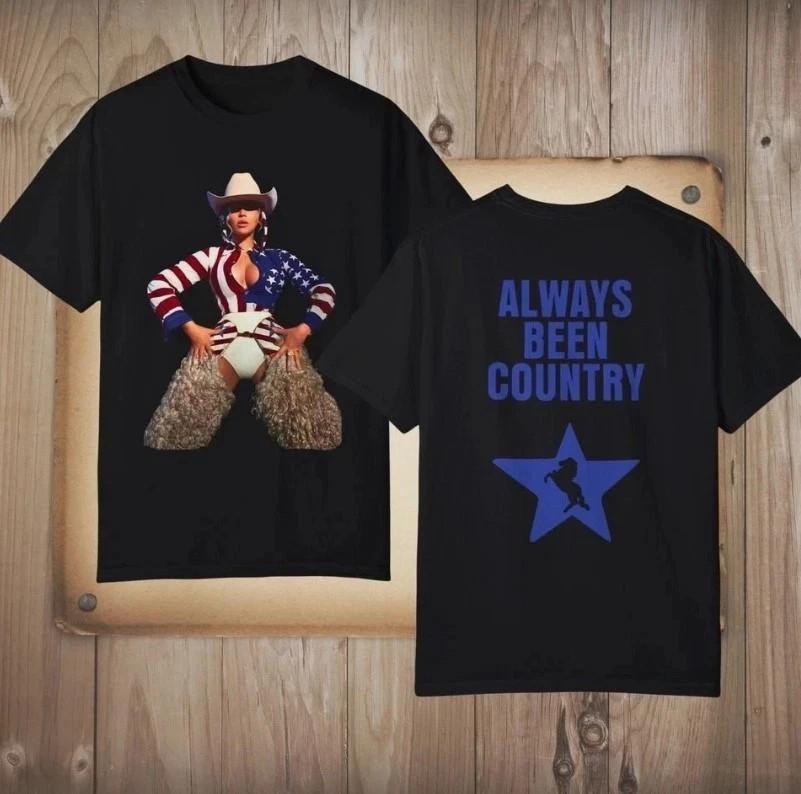 2-сторонняя футболка Beyonce Rodeo Cowboy Carter Always Been Country Tour 2025 KV37830 Унисекс