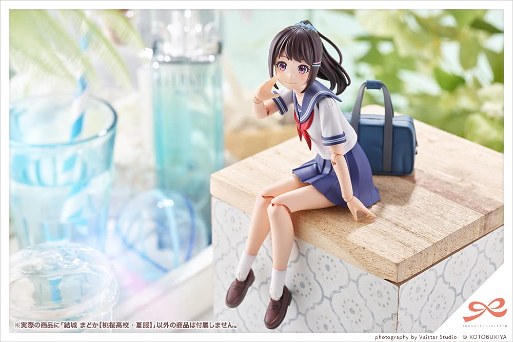 KOTOBUKIYA Sosai Garden Юки Мадока, высокая, масштаб 150 мм, пластиковая модель JK009 для девочек [школьная/летняя форма Момодзакура] приблизительно. 1/10
