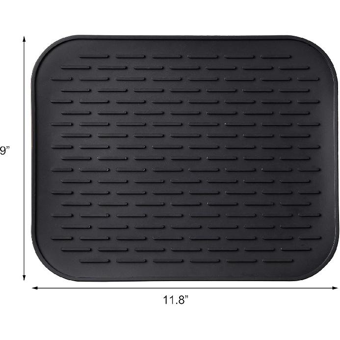 IBanana Necery Drying Mat for Pour Over Coffee Maker Set Bar Service Spill Mat Heat Resistant Silicon Mats Counter Top Dryer Pad Food Gr