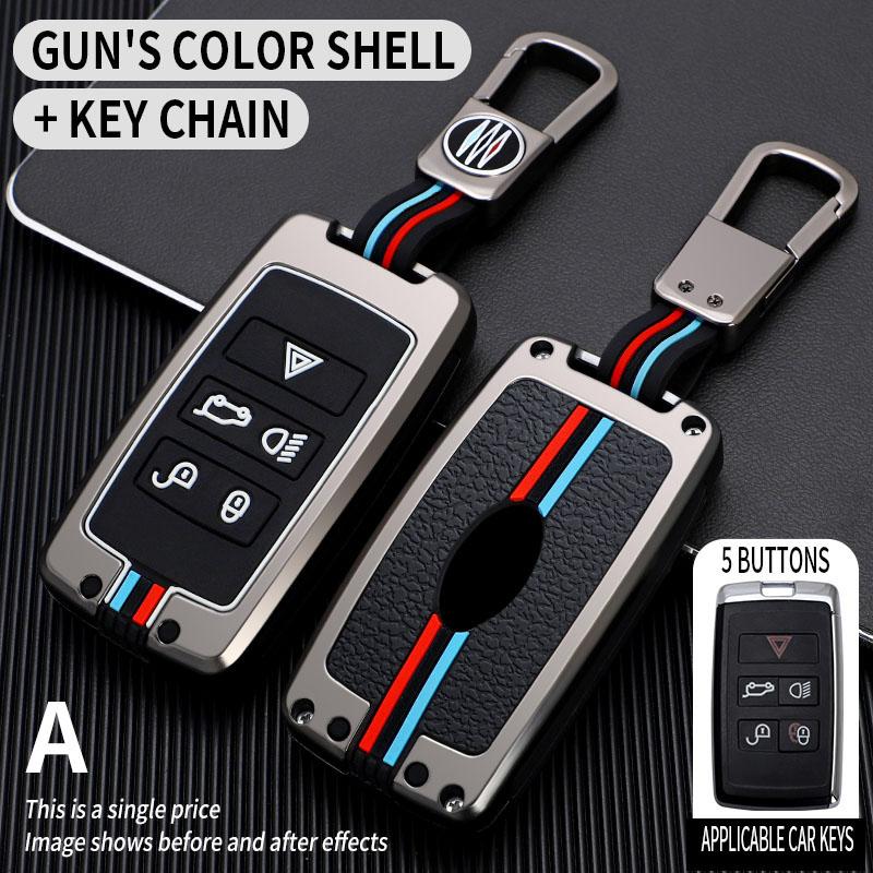Zinc Alloy Car Key Case Cover Protective Shell For Land Rover Range Rover Evoque Discovery Sport Velar For Jaguar XE E-PACE XF