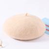 Warm Artist Beret Solid Color Flat Cap French Beanies  Female Girls