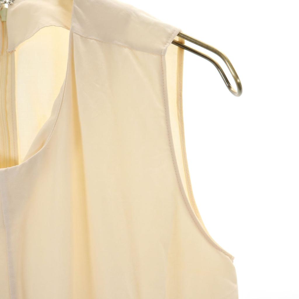 Marni Сделано в Италии Смесь льна Без рукавов Цельный 38 Бежевый Женский Б/у