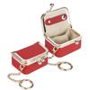 Royal Bagger Genuine Leather Mini Jewelry Box Women's Coin Purse Solid Color Kiss Lock Change Pouch Casual Style Small Storage Bag for Women 1894