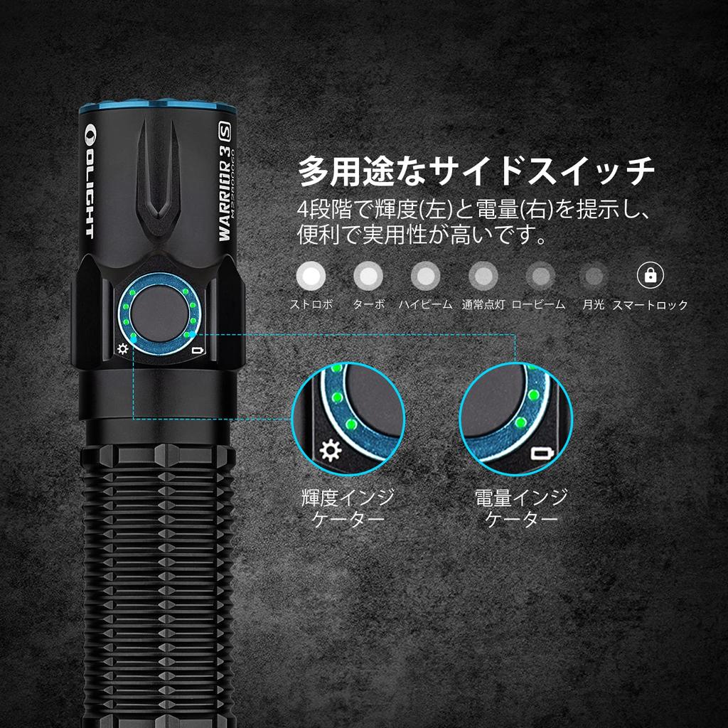 Фонарик OLIGHT WARRIOR 3S, 2300 люмен, тактический фонарь, светодиодный фонарик, мощный, самый сильный рабочий фонарь для использования вне помещений, сертификация PSE, водонепроницаемый IPX8