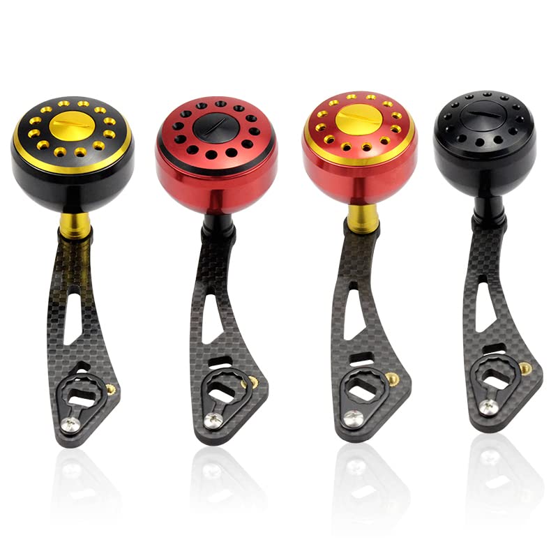 VISPREA Reel Parts Baitcasting Reel Aluminum 109mm Handle Abu Custom Replacement YU239 Reel/Drum Handle, Alloy, Knob, Shimano, Daiwa, Garcia, Parts,