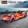 Bburago Ferrari 499P LMH Diecast Ferrari 499P WEC Prototype Racing Le Mans 24 Hours Hypercar Finished Perfect for and Appreciation 124 Car, Car,