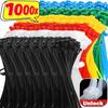 100-1000 шт. Многоразовые нейлоновые кабельные стяжки Освобождаемые Самоблокирующиеся Свободные Стяжки для кабелей Проволочный фиксирующий ремешок Кабельные стяжки для связывания
