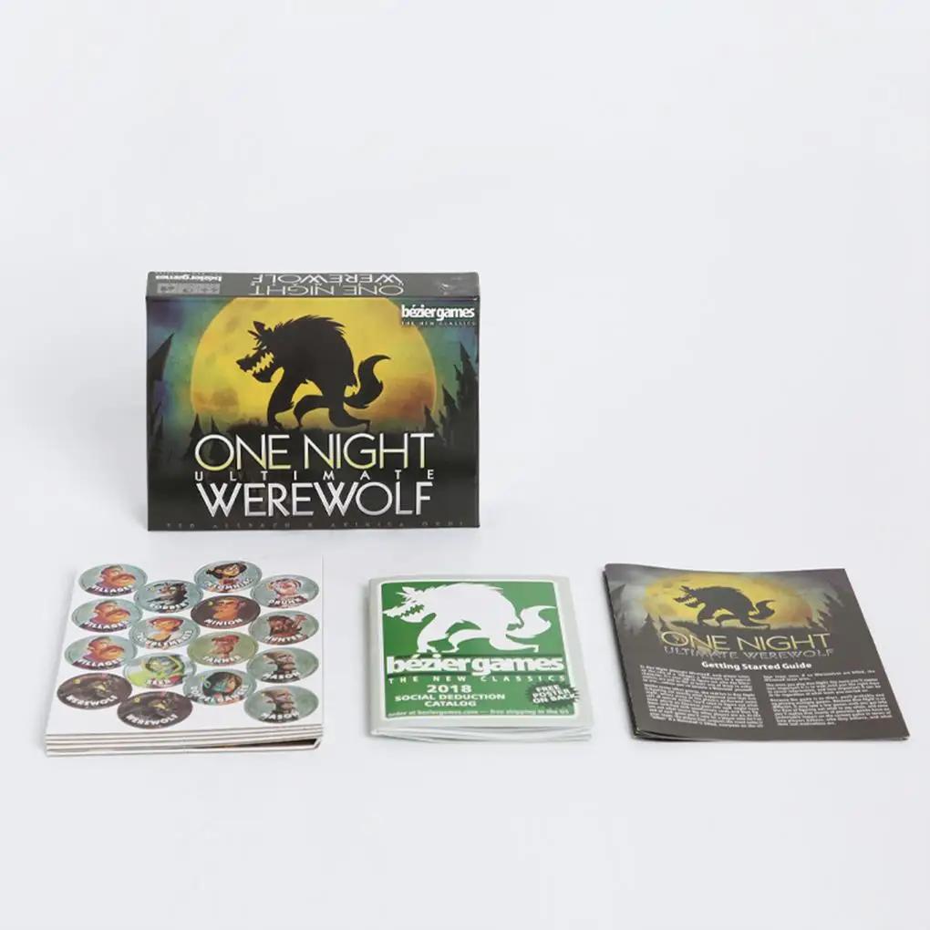 Настольные игры Игра «Одна ночь: Ultimate Werewolf» Карточная игра «Рассвет» Вампир Пришелец Дополнительные роли Вечеринка Домашние игральные карты Бумажная игральная карта