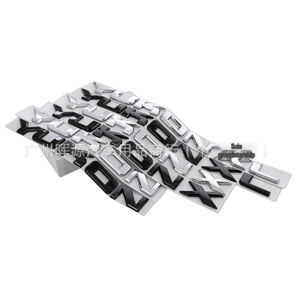 Применимо для пикапа GMC, YUKON XL: Наклейка на багажник и боковой значок на дверь автомобиля с английской надписью.