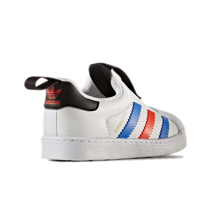 adidas Оригинальные кроссовки Superstar Winter 360 Удобные Универсальные Низкие Кроссовки для ходьбы Детская обувь Белый Синий Красный BY9937