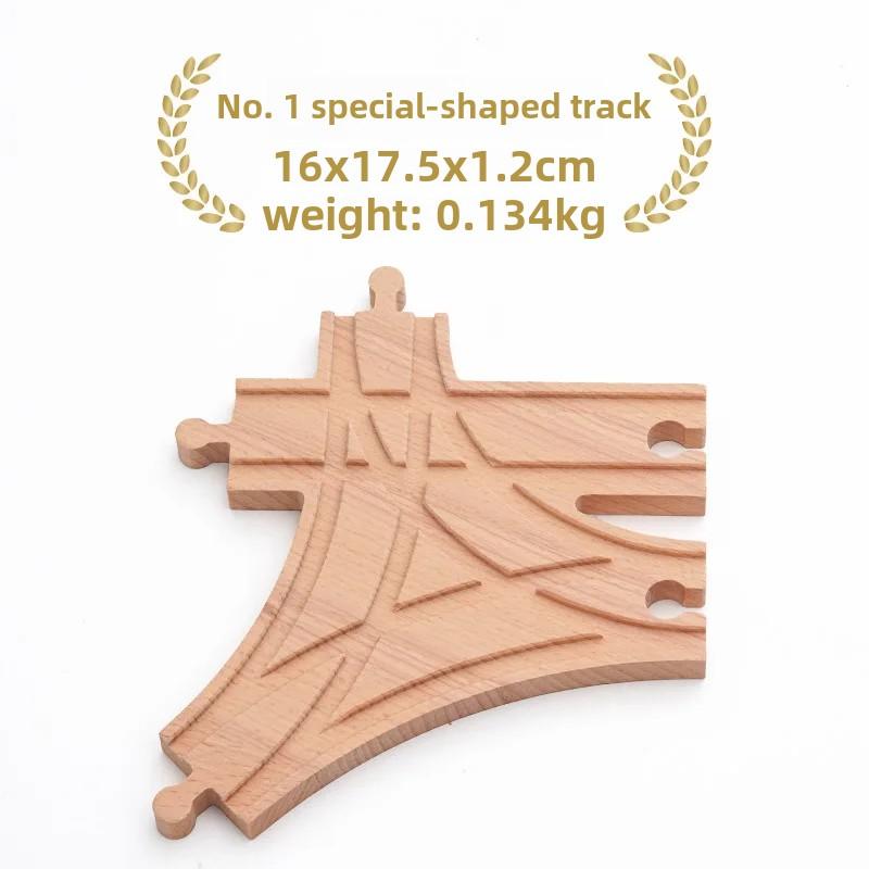 Деревянный маленький игрушечный поезд, детский набор, магнитный поезд, аксессуары, трек KX, игрушка на день рождения для мальчика, подарок X10