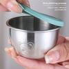 1.69 унц/50 мл Многоразовый контейнер для соуса для салата из нержавеющей стали 304 с крышками, герметичный, для кемпинга, походов, пикника, уличный диспенсер для соуса