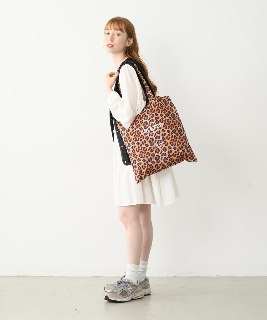 Плоская сумка-тоут Леопард LEOPARD FLAT TOTE 103244053003 БЕЖЕВЫЙ ОДИН РАЗМЕР