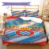 Espanyol Pattern Bedding Set Quilt Cover Pillowcase Home Decor Gift (1 * duvet cover + 2 * pillowcase, without core)