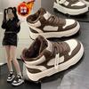High-top Shoes Women's 2025 New Campus Style Casual Sports Shoes Winter Velvet Warm Cotton Shoes Platform Non-slip Board Shoes