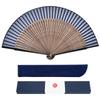 Сделано из шелка Поставляется с подарком Короткий Большой Фейерверк Японское Лето Кабуки Синий [Ганве] Веер, Мужской, Япония, Прочный, Популярный, Роскошный, Веер, Стильный,