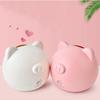 PP Cute Pig Tissue Box Nordic Style Roll Paper Round Container Napkin Holder Household Storage