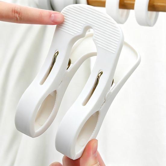 5Pcs Plastic Clothes Pins Windproof Strong Grip Clothes Pegs Heavy Duty Sheets Towels Laundry Clothing Drying Clothespin Clip