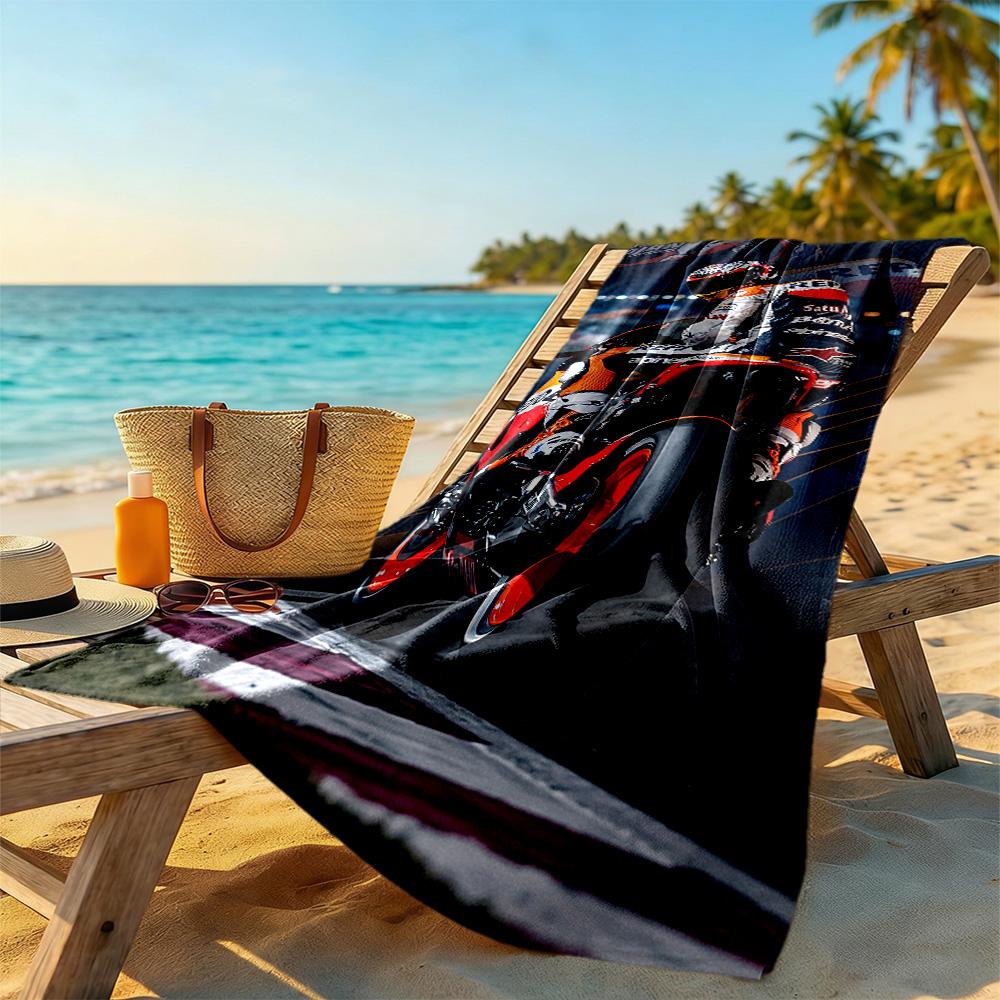 Jorge Lorenzo Customize Your Name Beach Towel Quickdry Soft Microfiber Suitable For Swimming Gym Camping Yoga Vacation