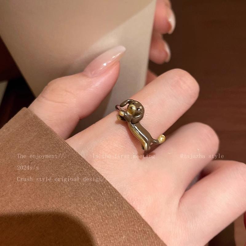 Кольцо с жемчугом, цирконом и бабочкой, женское, нишевое, с чувством высокого класса, легкая роскошь, парное кольцо для пары, темпераментное, открытое кольцо