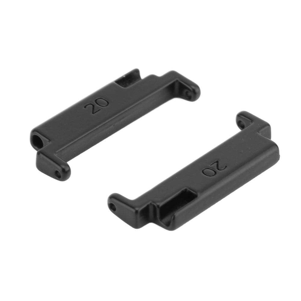 1 Pair 20 To 22mm Watch Strap Connector Black Color Band Connection Adapter  Damaged Connectors