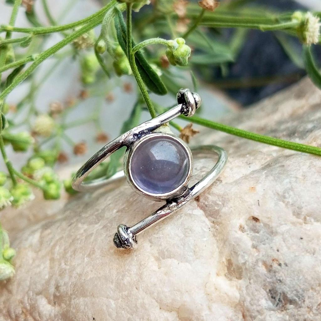 Amethyst Gemstone 925 Sterling Silver Plated Lovely Ring Jewelry PQY-IJ4398