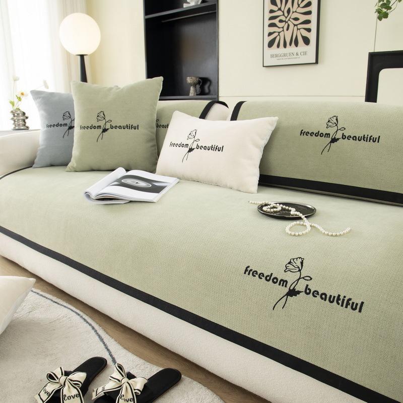 Подушка для дивана из синели, универсальная нескользящая подушка для дивана Four Seasons, роскошная высококачественная подушка для дивана, полотенце