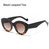 Ins Popular Retro Eyewear Oval Sun Glasses Oversized Sunglasses Sun Glasses Thick Frame