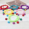 Spot Cross-border New Colorful Paint Bell Hand-woven Cat Collar With Bell Sound Cat Collar