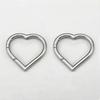 2Pcs 1Pc Charm Stainless Steel Buckle Heart Circular Connector DIY Necklaces Jewelry Making Lobster Buckle Accessories Wholesale