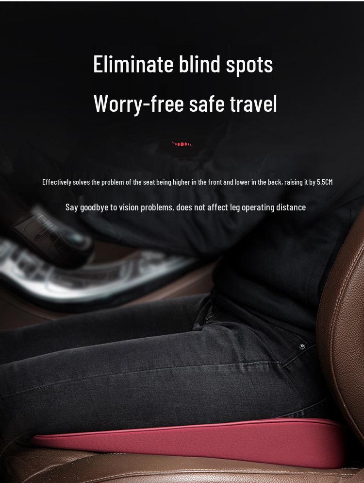 Наклонная подушка-бустер для автокресла для основного водителя - Дышащая, Нескользящая силиконовая конструкция для мужчин и женщин