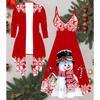 3D Рождественский Принтованный Набор Платье Пальто на День Святого Валентина, Эксцентричный Классический Тотем Модный Принт, подходит для Различных Сцен Модных Стилей