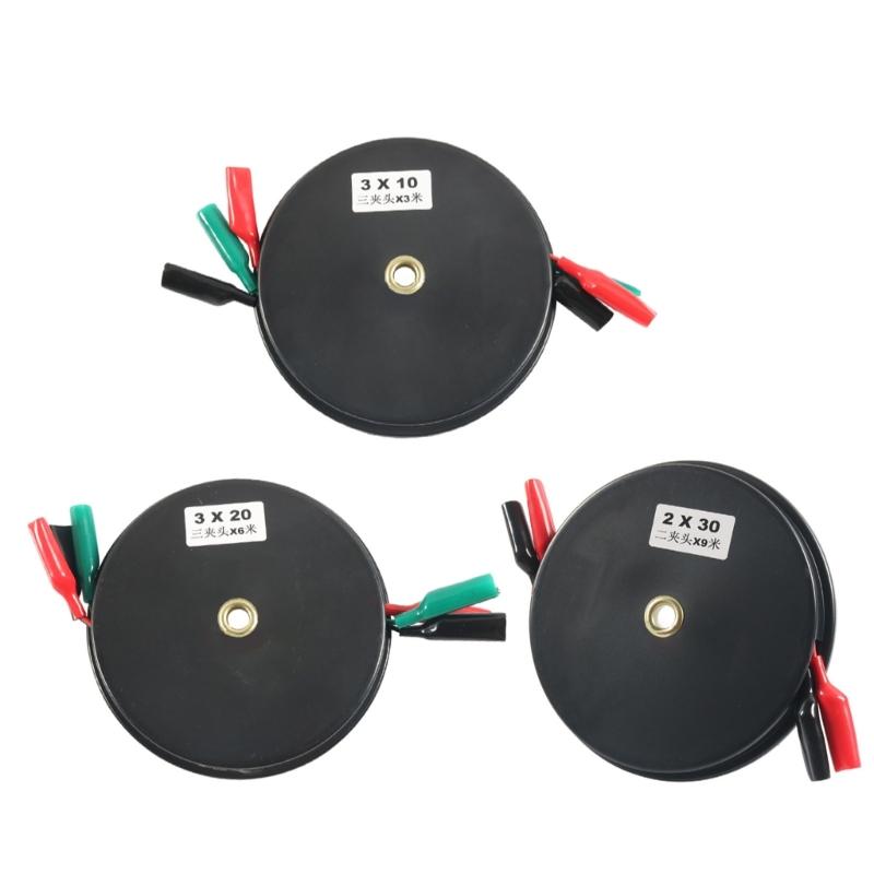 Диагностический кабель ABS 18AWG с тройным зажимом для электрического тестирования и обслуживания транспортных средств, 3 варианта длины