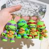 Vibrant Ninja Turtles Keychain Perfect Silicone Accessory For Bags And Keys