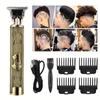 Professional Rechargeable Hair Clipper for Men - Vintage T9 Design, Ideal for Barbers