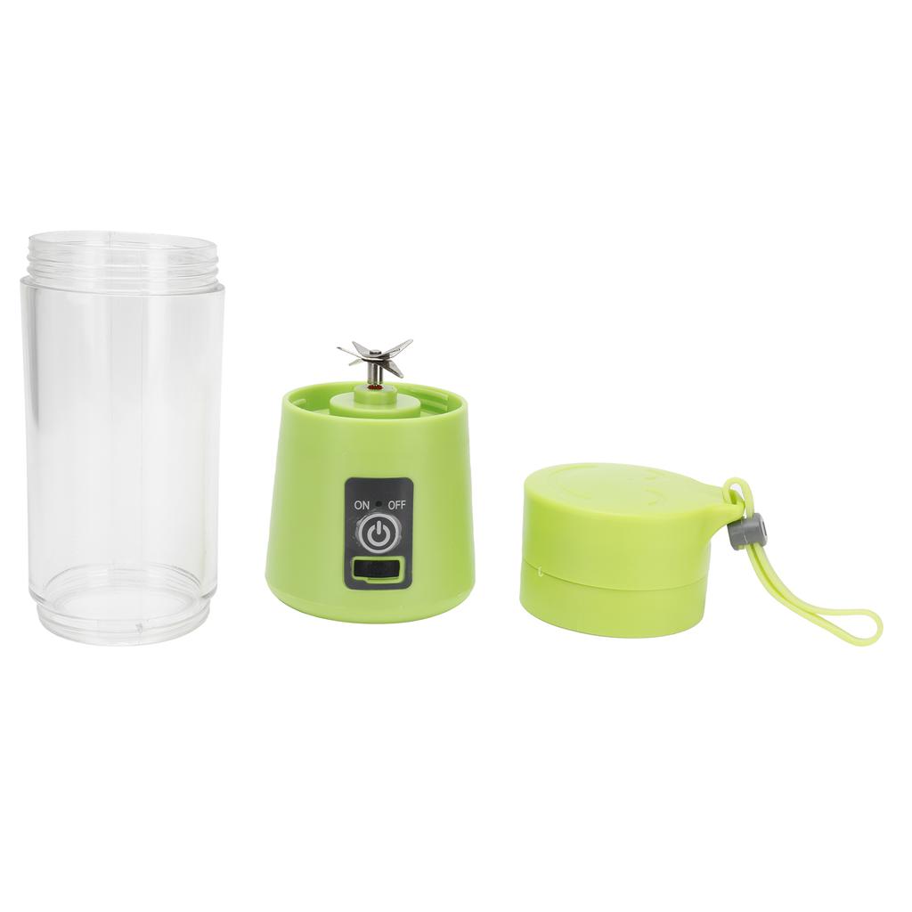 380ml Portable Electric Juicer Automatic Fruit Juice Maker Blender USB Charging for Home Green