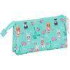 Trousse Triple - SAFTA - NANANA Bunny - Confortable - Polyvalente - Enfants Scolaires