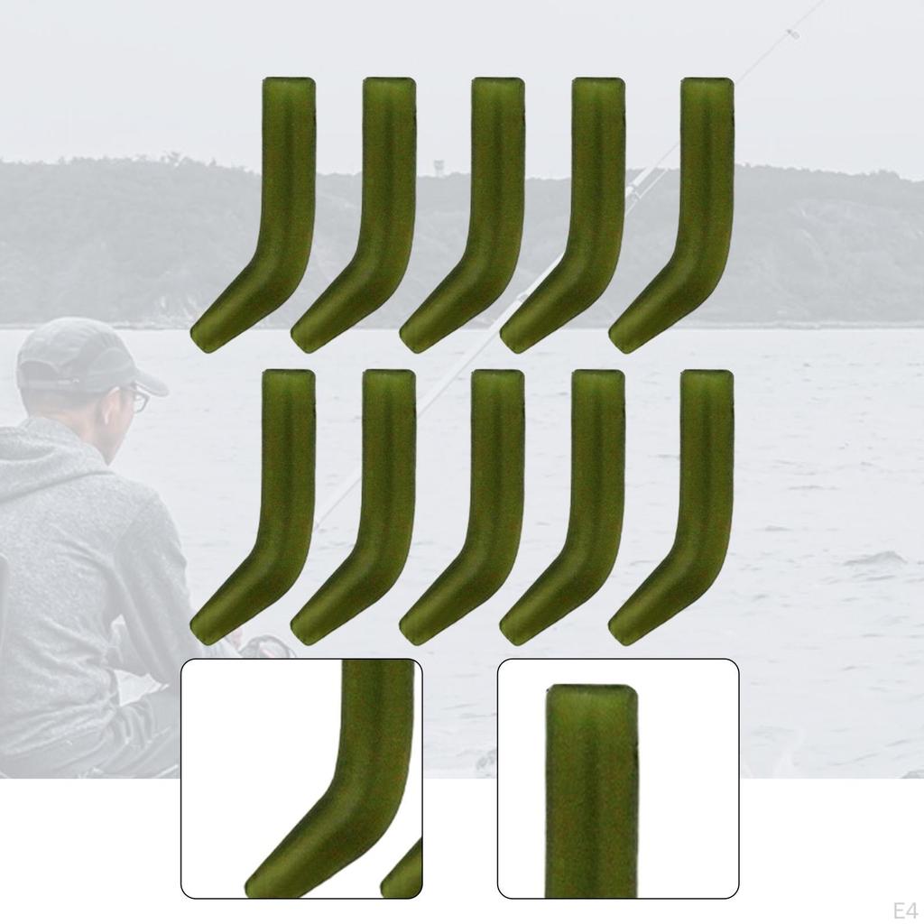 10 Carp Fishing Hook Kickers Rubber Sleeves Terminal Tackle Short Line Aligner Anti-Sleeve